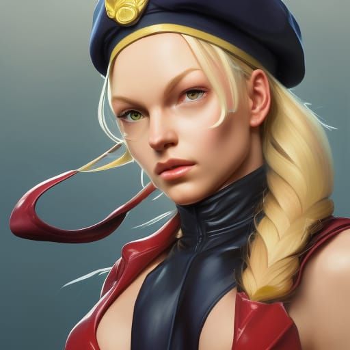 Cammy from Street Fighter: Hyperdetailed Portrait
