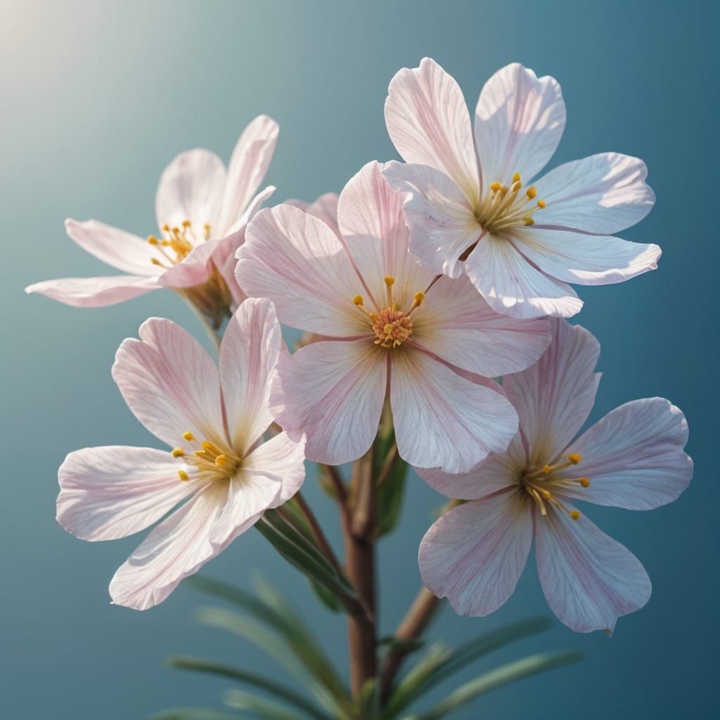 Delicate Primroses in Soft Pastel Hues
