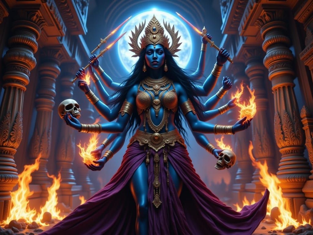 Goddess Kali Manifests in Grand Temple