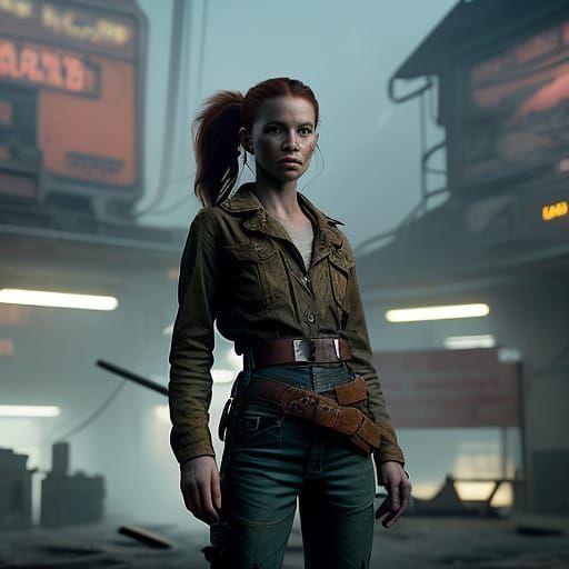 Rugged Redhead Rides the Ruins