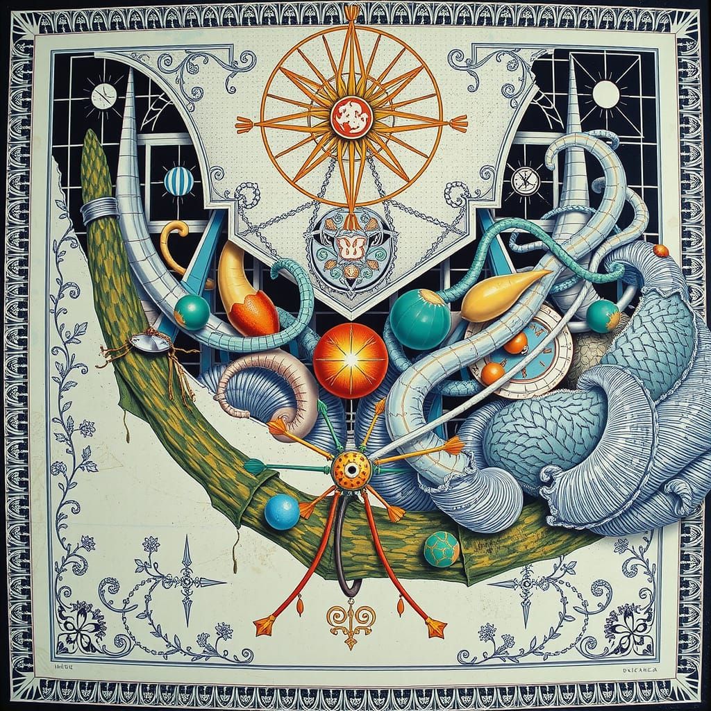 Geometric Abstract in Hyperrealistic Photorealism