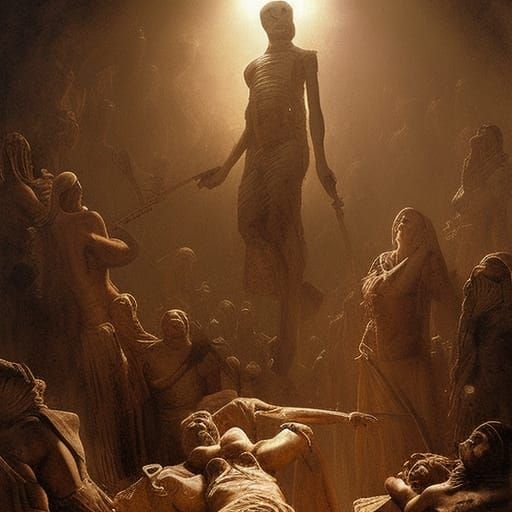 Cursed Mummy Rising: Archaeological Horror in Gothic Style