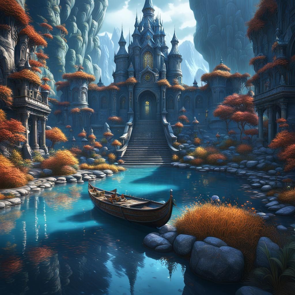 Fantastical Matte Painting in Deep Color