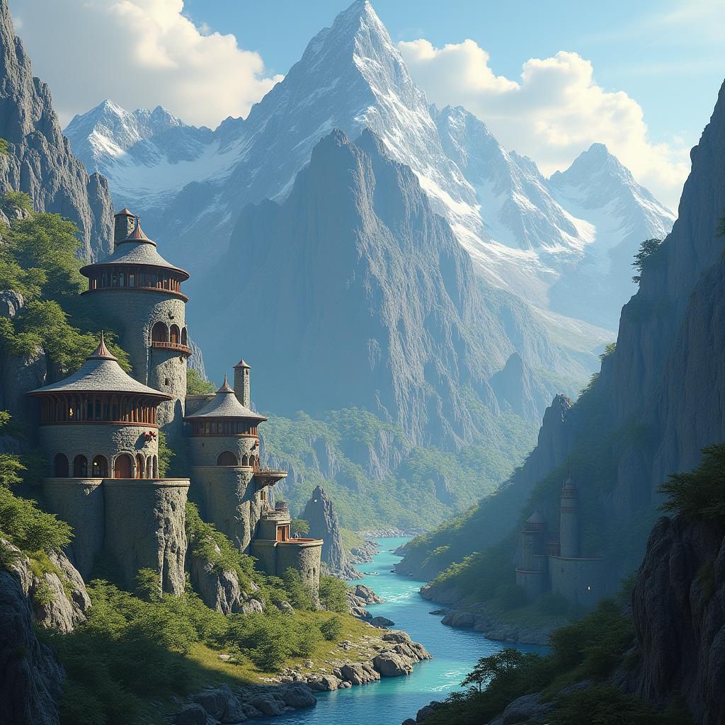 Alien Viking City Carved into Mountainside