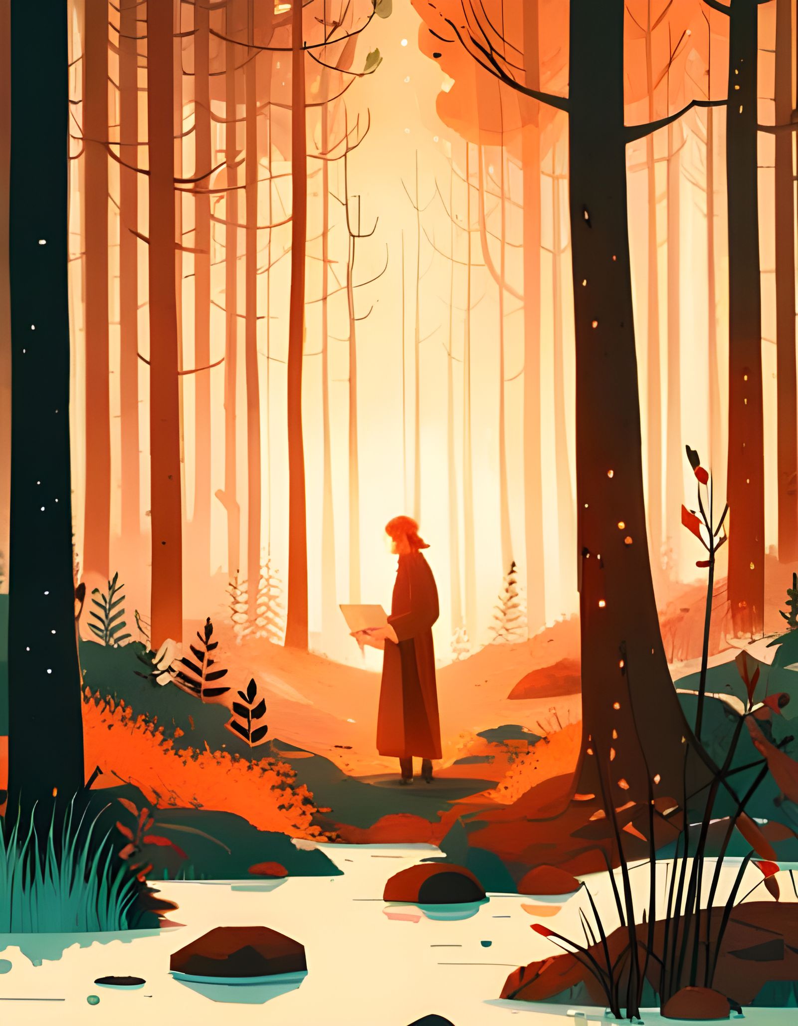 Enchanted Forest: A Digital Illustration Masterpiece