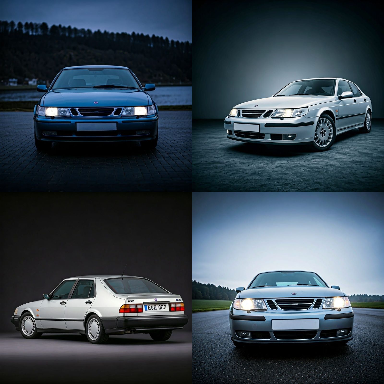 Timeless SAAB 9-5 in a Futuristic Glow