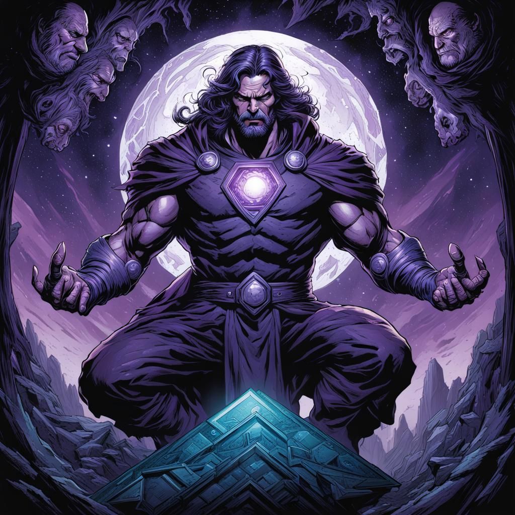 The Amethyst Man: Comic Book Art Rendering