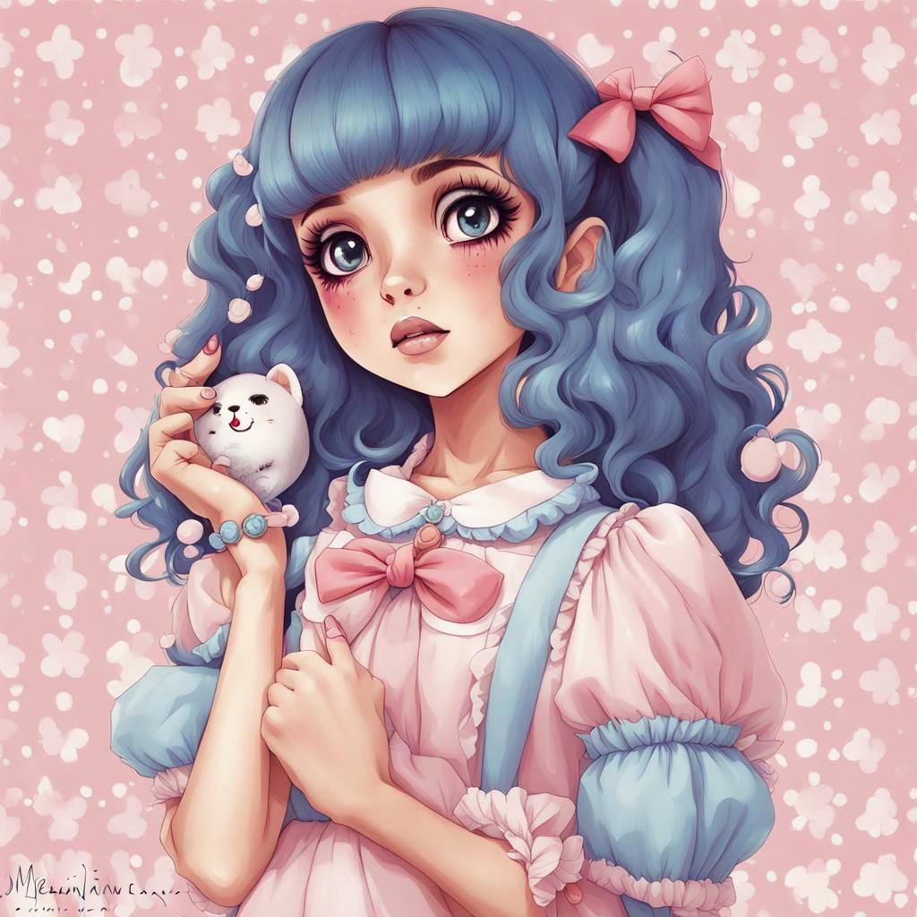 Melanie Martinez in Anime Key Visual Style
