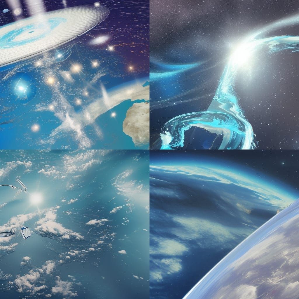 Water Drifting in the Emptiness of Space