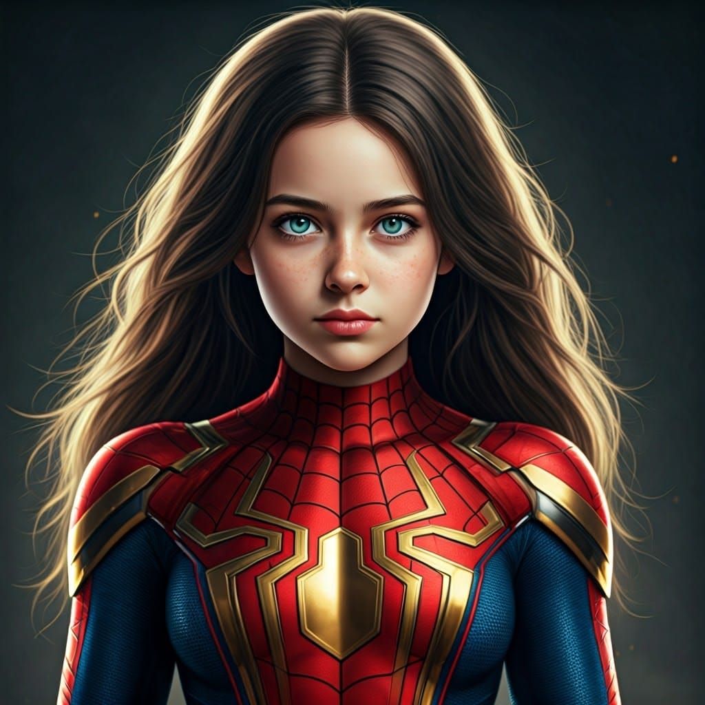 Teen Superhero Fusion: Iron Man and Spider-Man Hybrid Suit