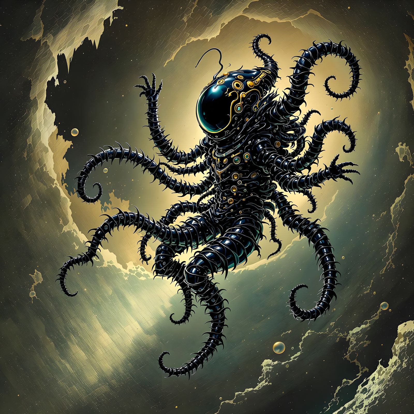 Biomechanical Spacesuit in a Distorted Cosmos