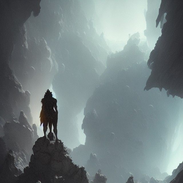 A cave on the moon