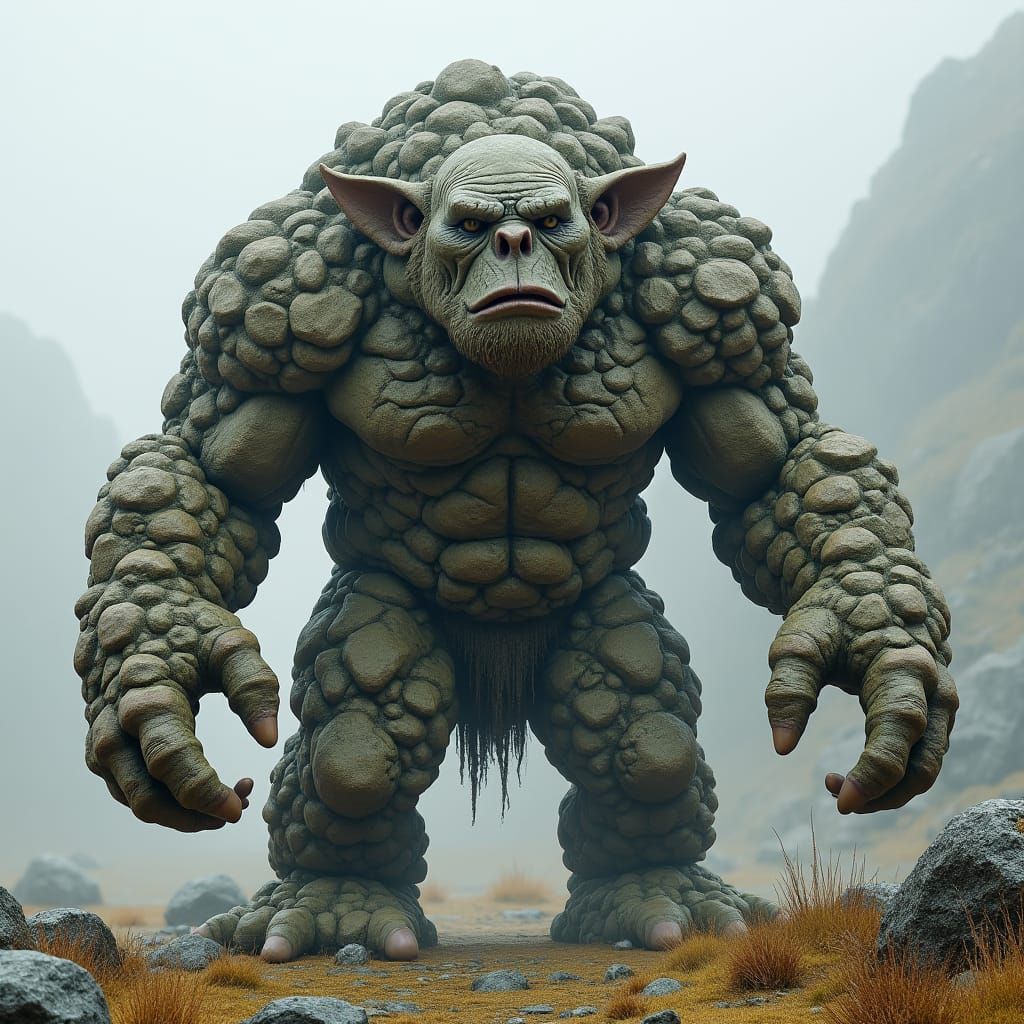 Stone Troll: Living Rock Formation