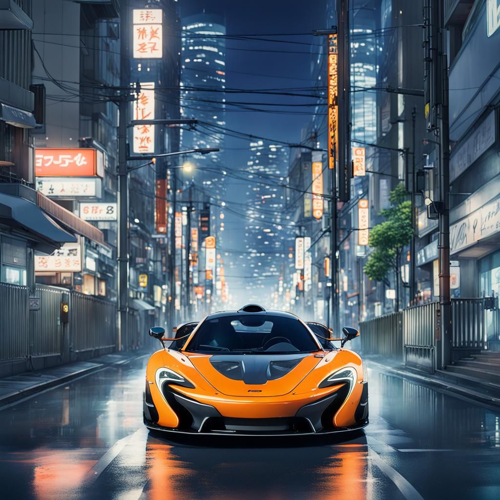 McLaren P1 in Tokyo: Anime Key Visual