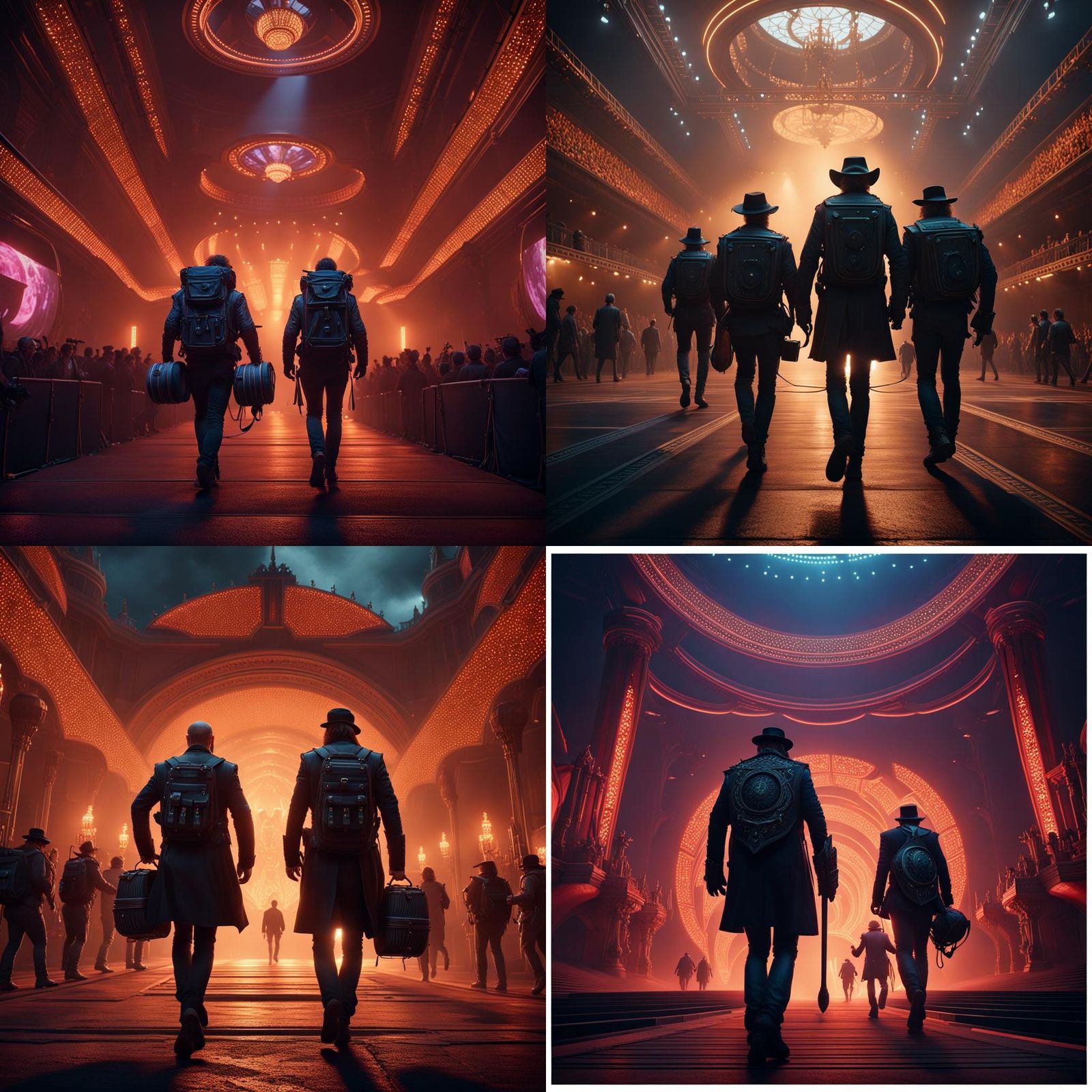 Rock Band's Stage Entrance: Dark Fantasy Concept Art