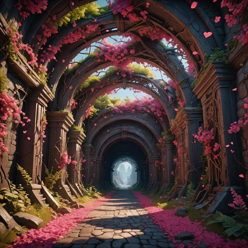 Fantastical Tunnel of Love in Deep Color