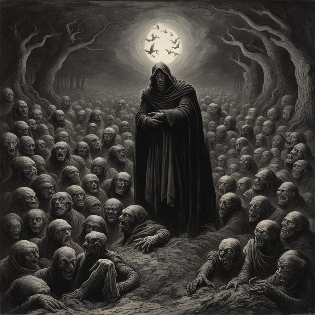 Eerie Watchers: A Horror Vision in Darkness