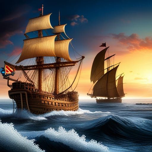 Santa's Pirate Ship: Christmas Pudding Cannons