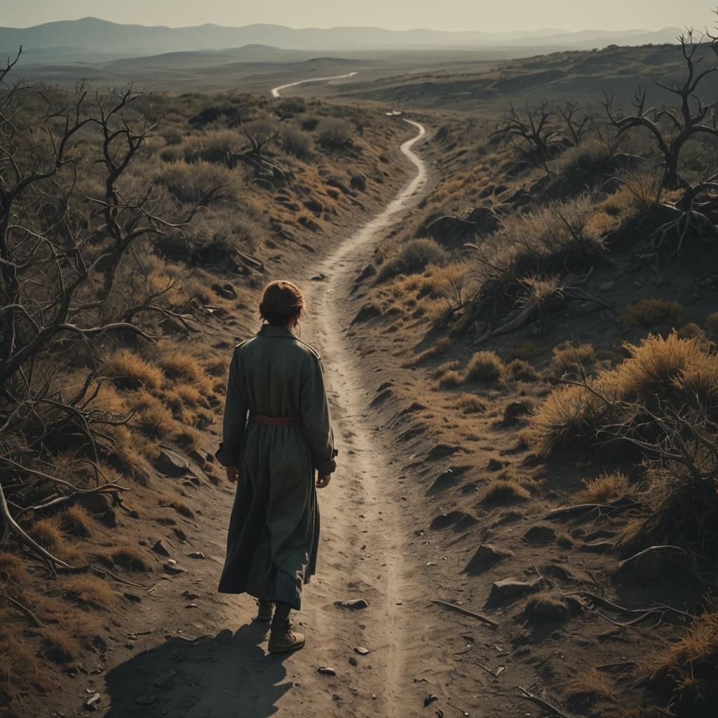 Cinematic Flame of Hope Beyond the Horizon