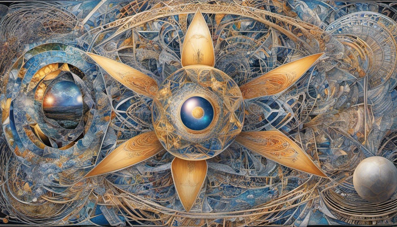 Quantum Zentangle of Fractal Runes and Earth Chakras