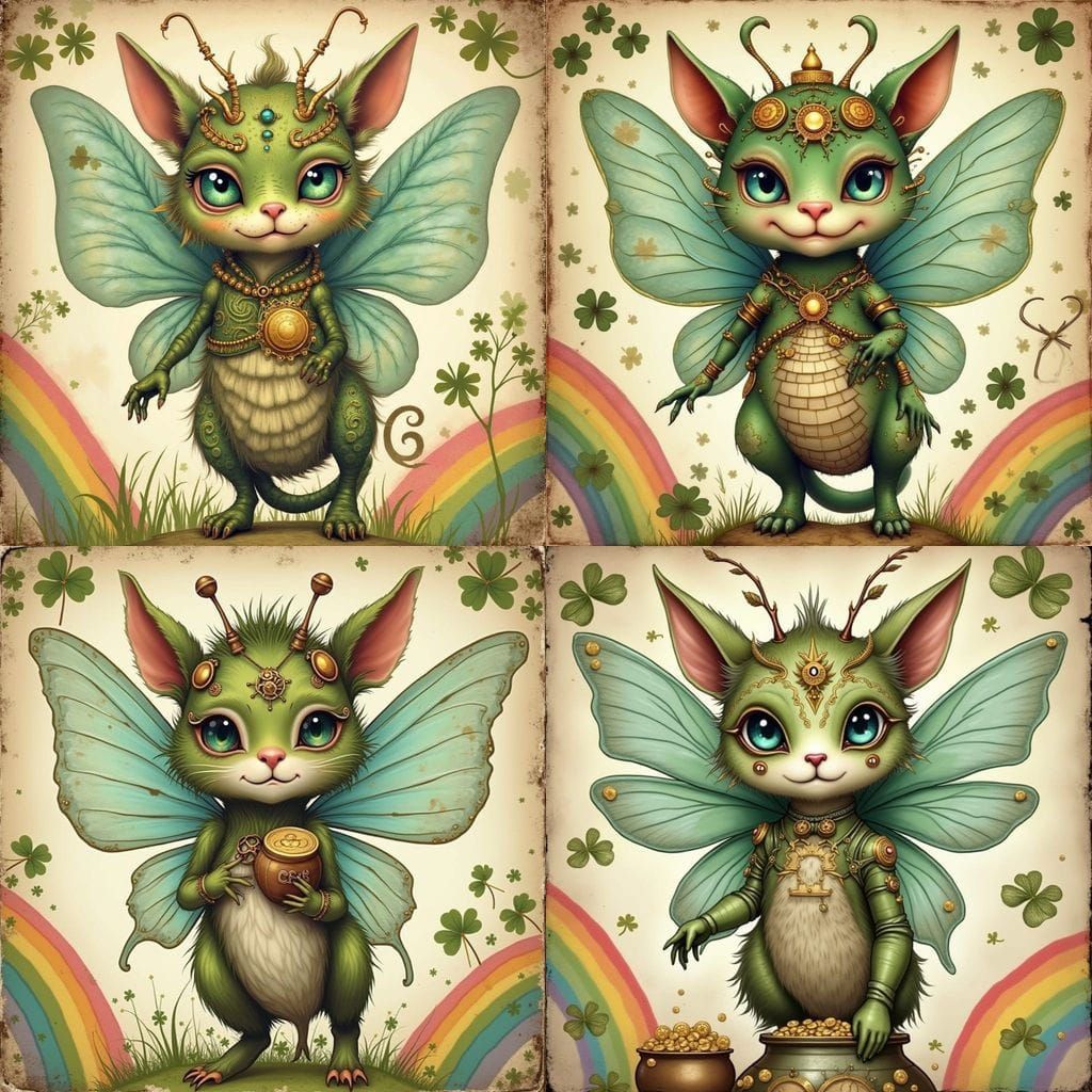 Steampunk Creature in Vintage Whimsy