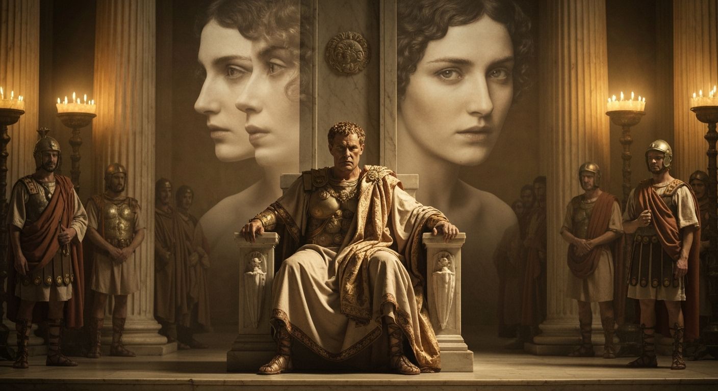 Emperor Nero in Dramatic Chiaroscuro Lighting