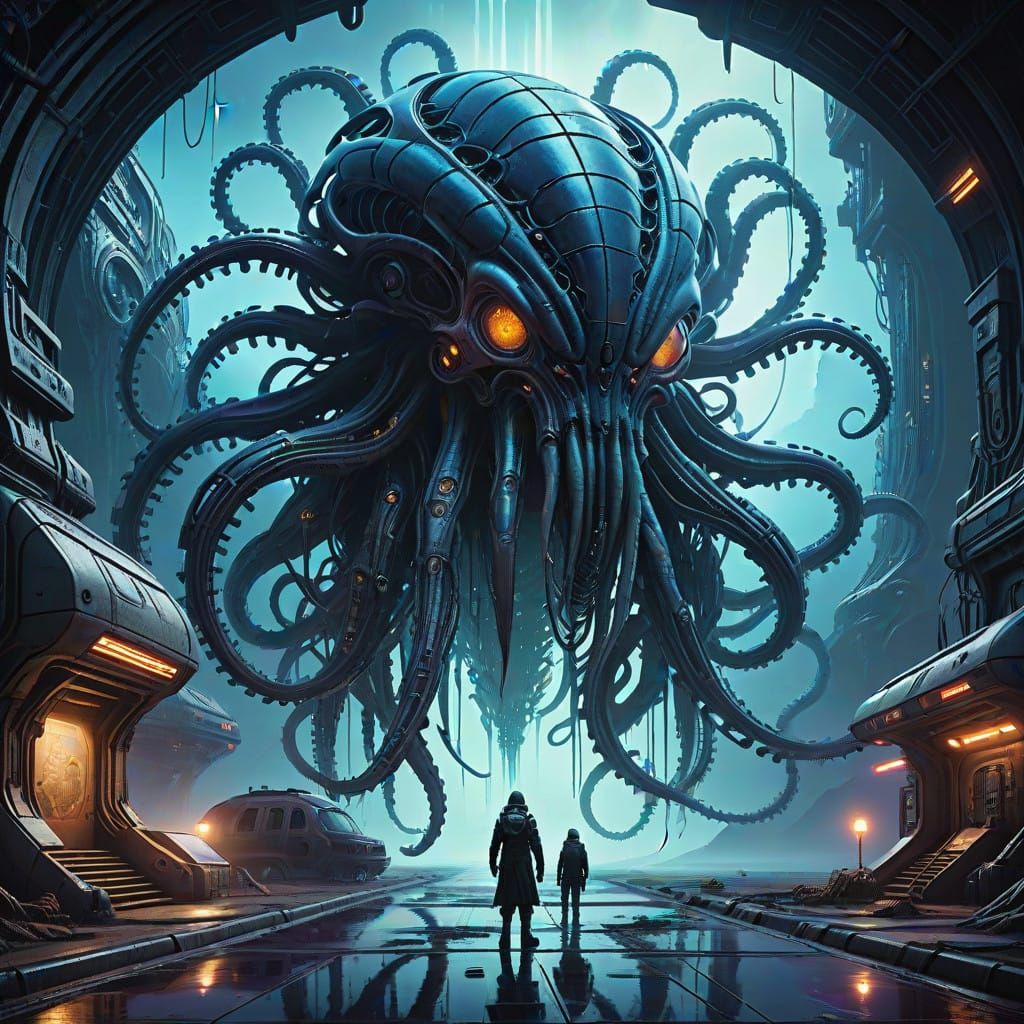 Surreal, Otherworldly Alien Undergoes Deworming Ritual