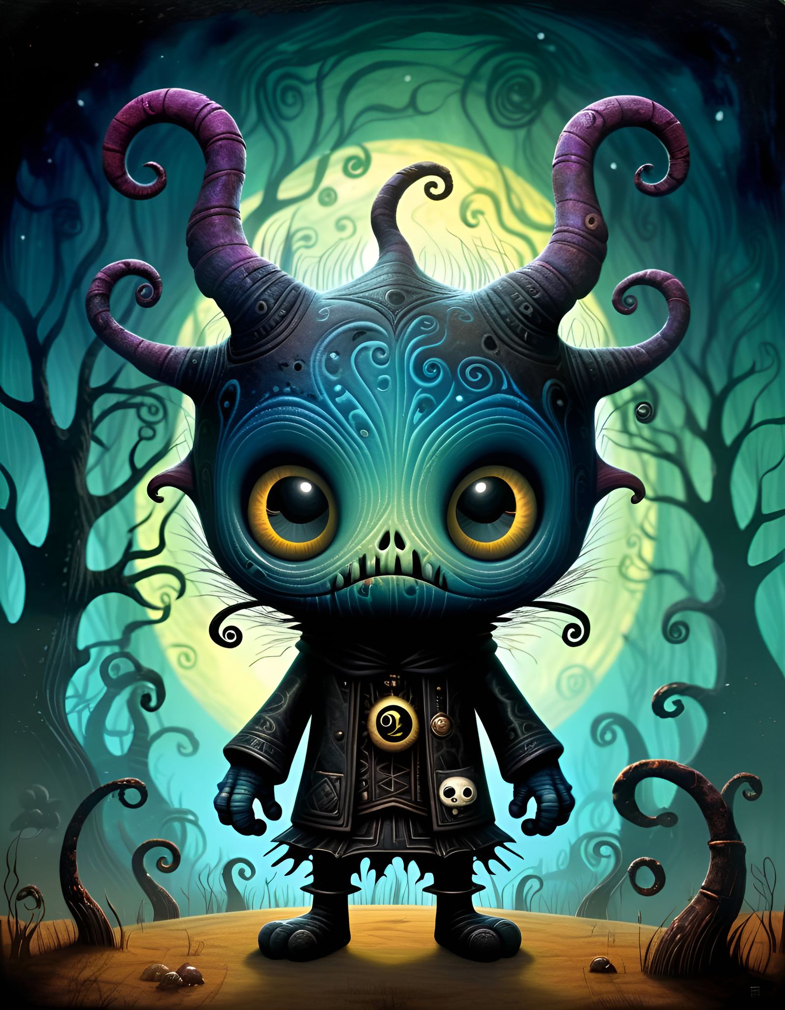 Creepy Cute Eldritch Dark Sinister Fantasy Art