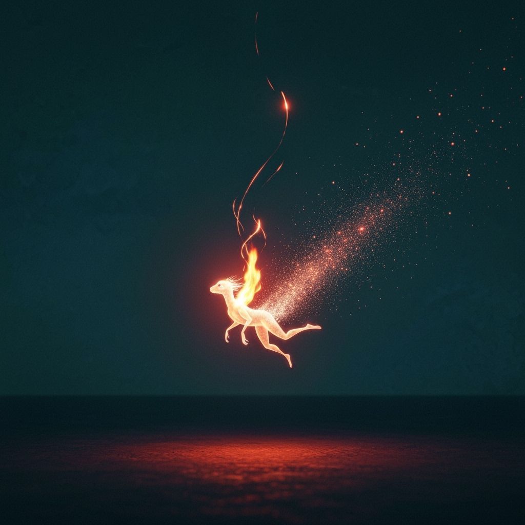 Ethereal Creature Born From Spark Fades to Dust