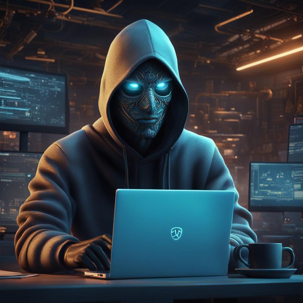 Hacker Avatar in Animated 4K Style