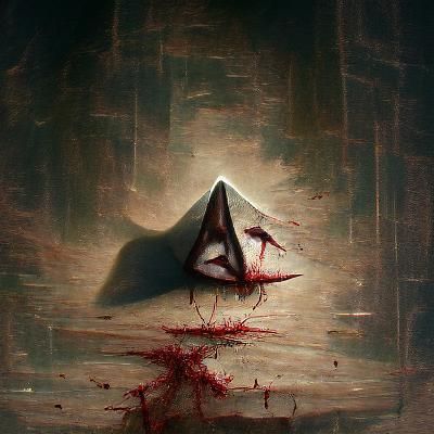 Sinister Decapitated Triangle: Greg Rutkowski Style