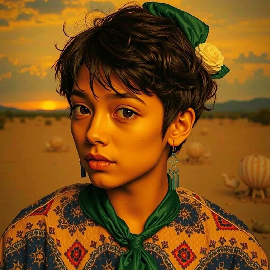 Enchanting Landscape in Golden Hour Light