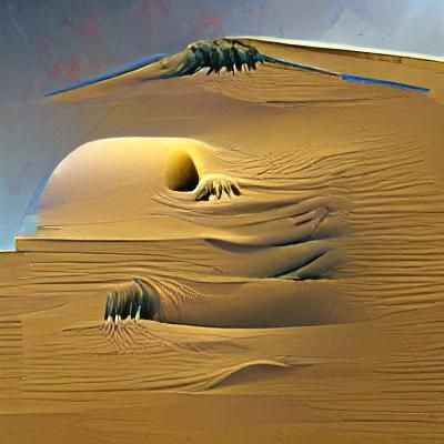 Dystopian Wasteland: Dark Surrealist Landscape