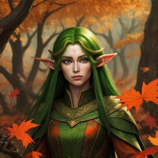 Vibrant Autumn Elves in High Definition