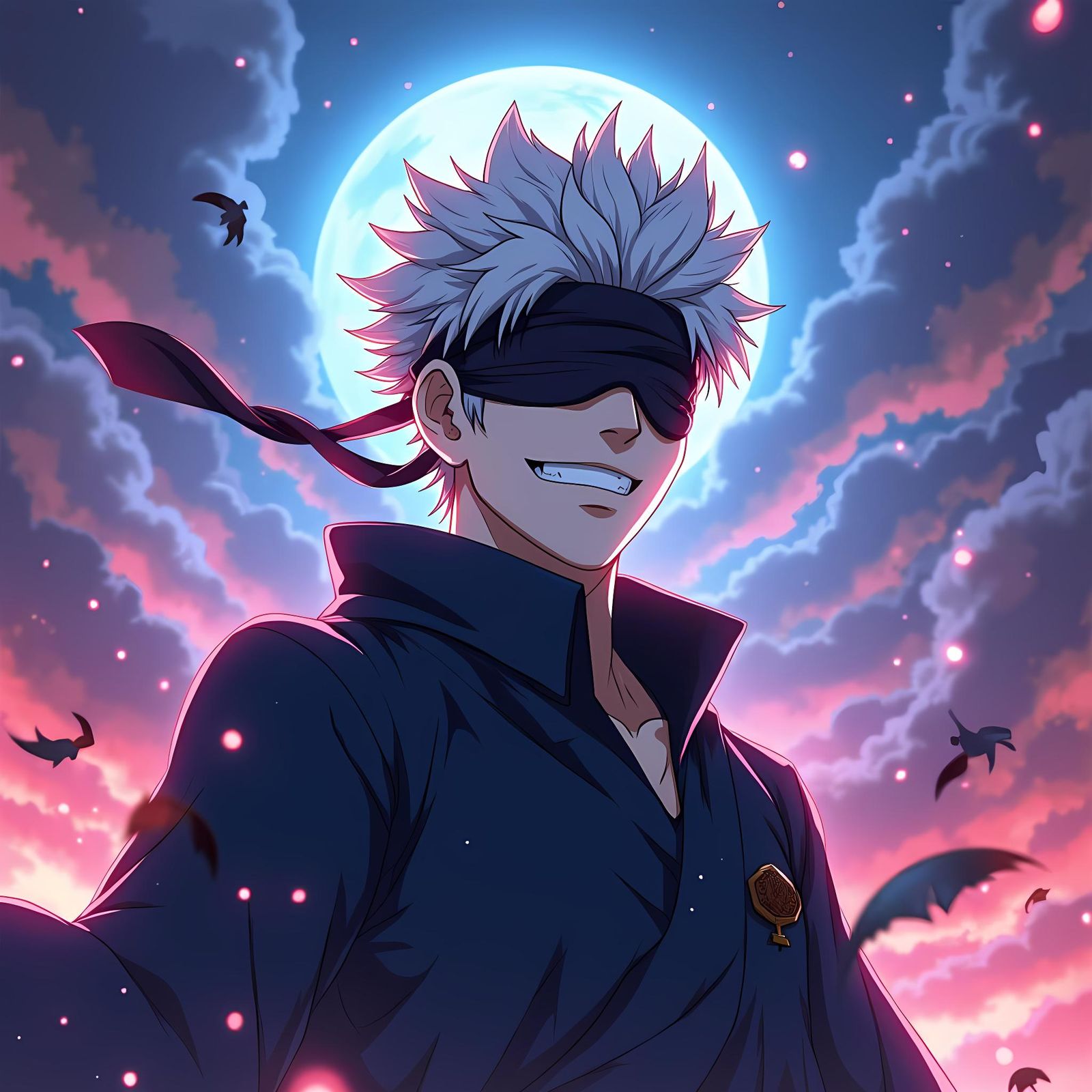 Satoru Gojo: Strongest Jujutsu Sorcerer in Anime Style