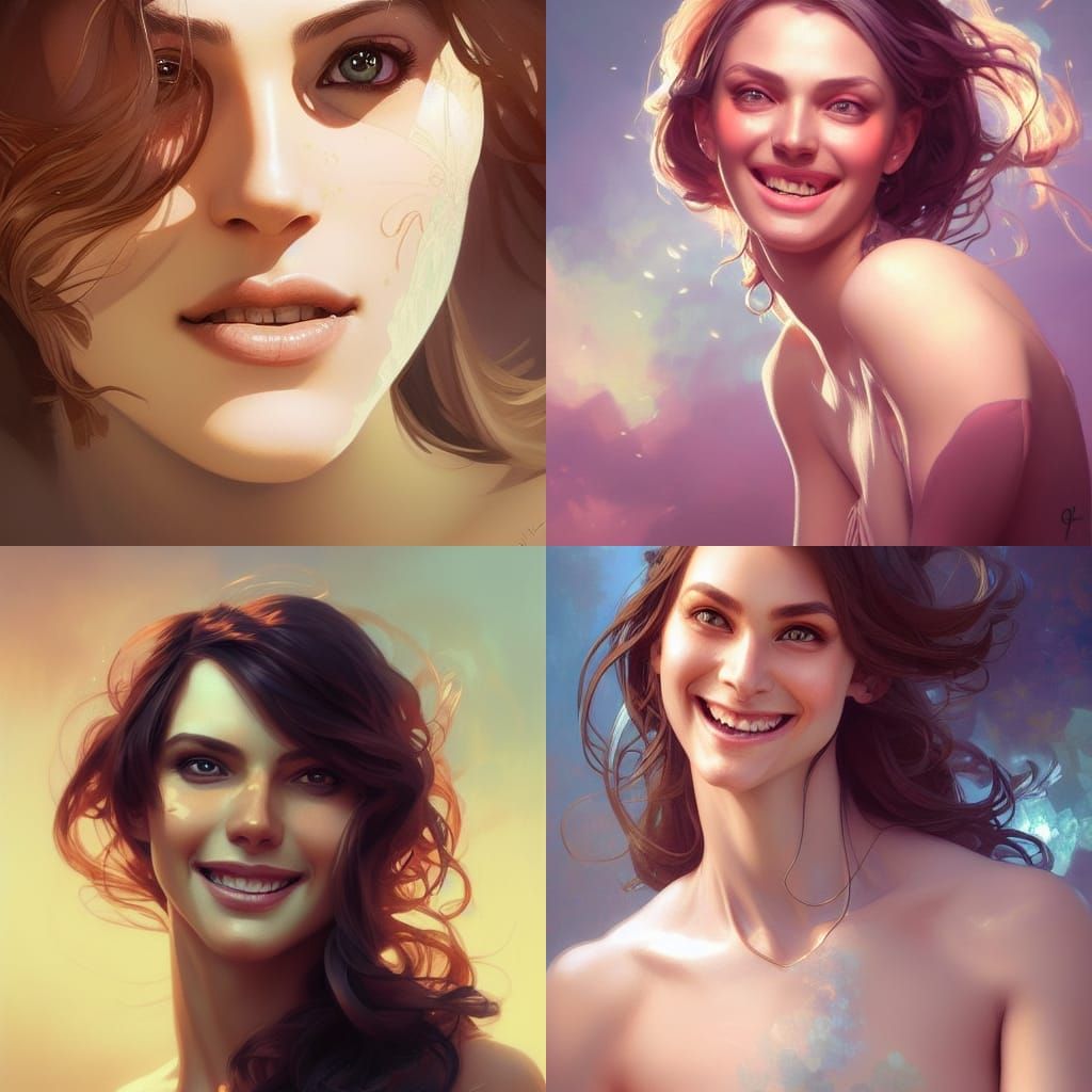 Heavenly Portrait of a Trans Woman in Digital Art