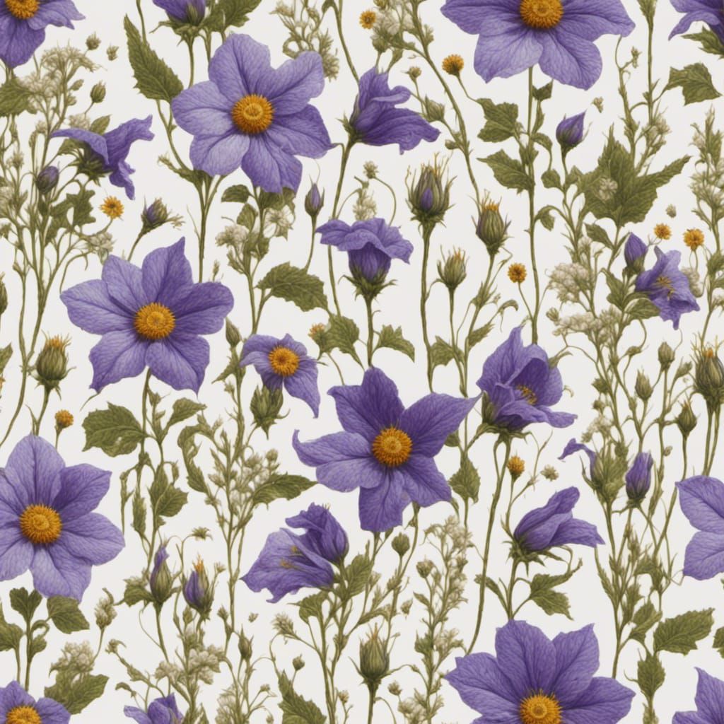 Spreading Bellflower Close-Up