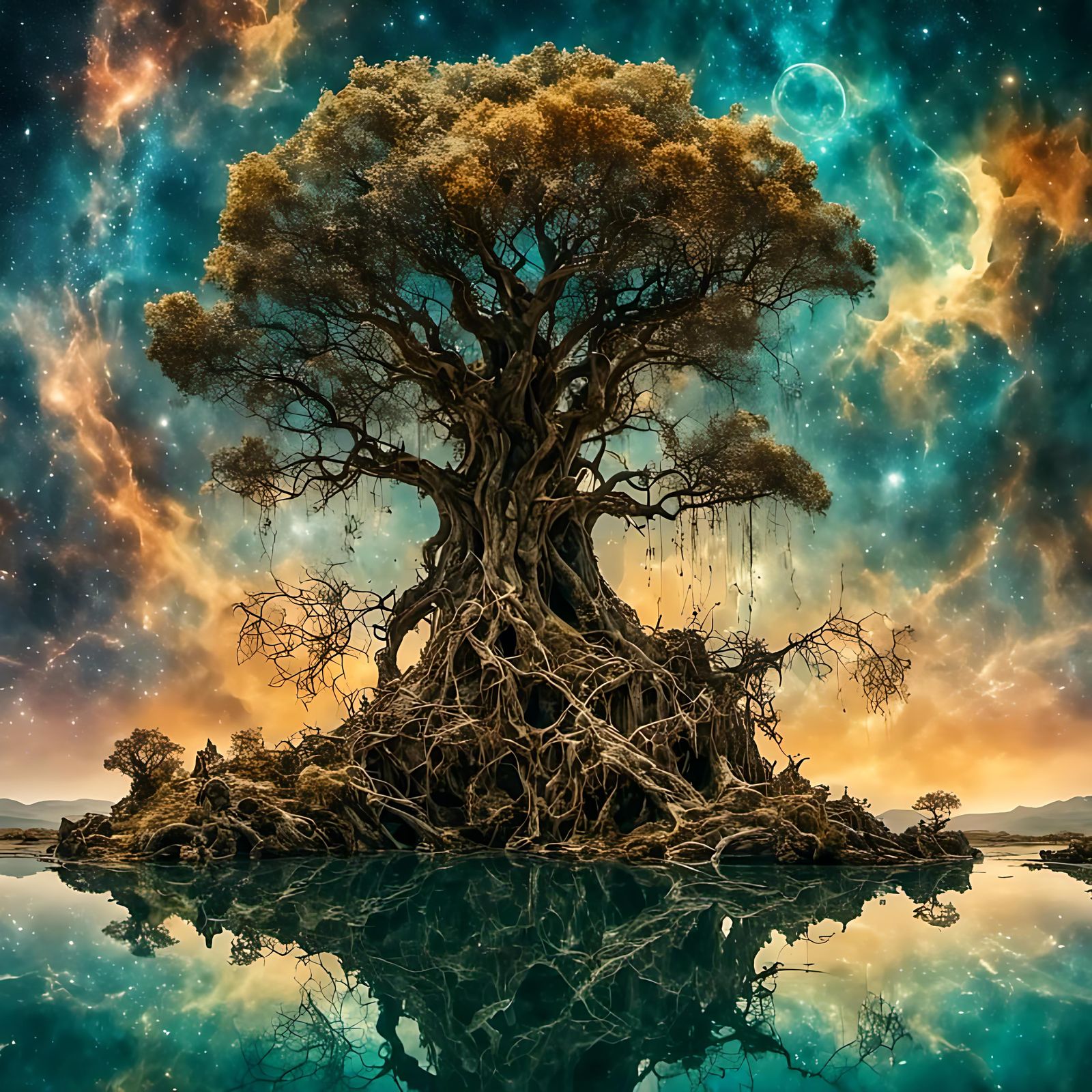 Ancient gnarled tree