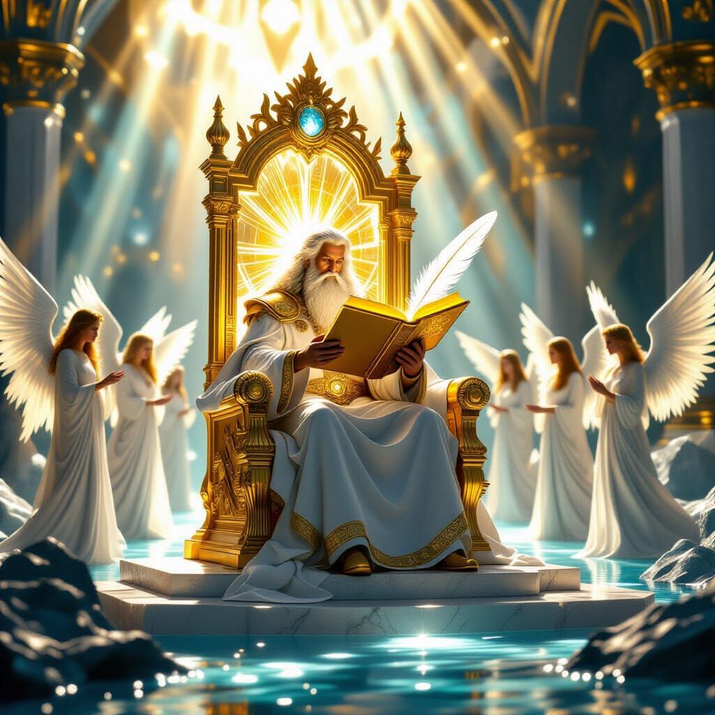 God Enthroned Amidst Eternal Light