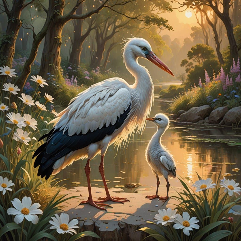 Whimsical Disney-Inspired Stork Delivers Kitten Treasure