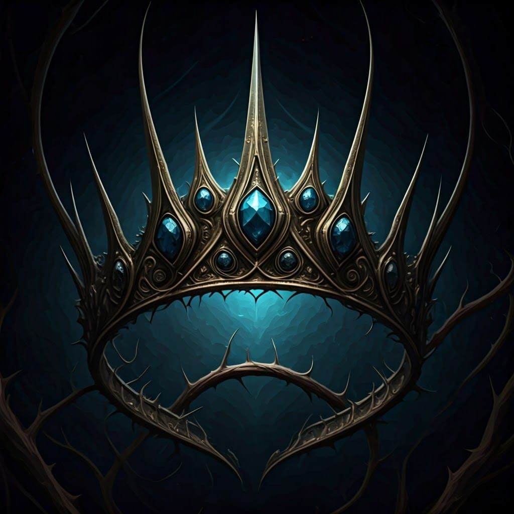 Majestic Morrigan Crown in Dark Fantasy Realm