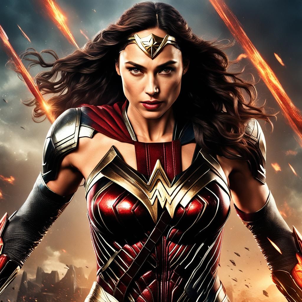 Superheroine in Detailed Fantasy Concept Art