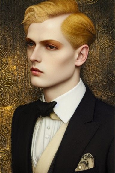 Hunter in 1920s Suit: Romantic Matte Painting