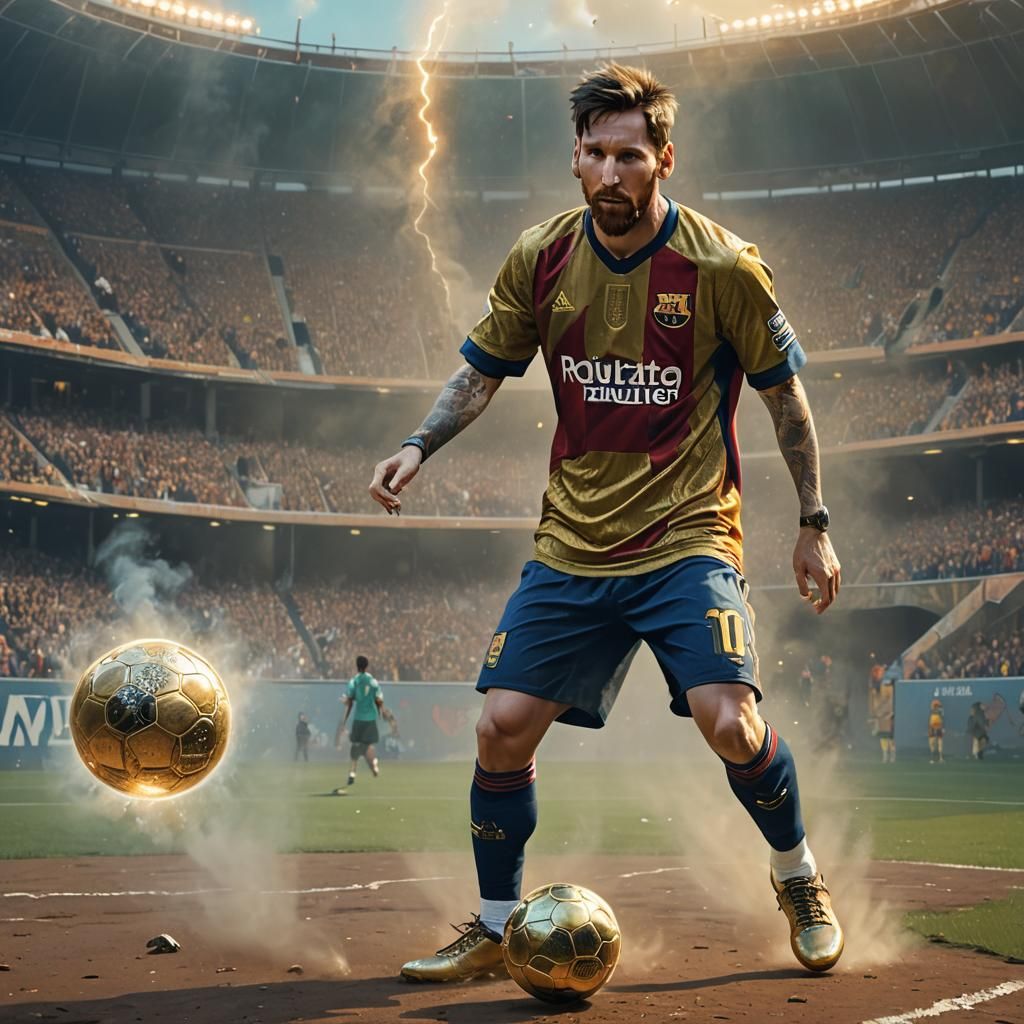Messi in Mythical Arena Concept Art