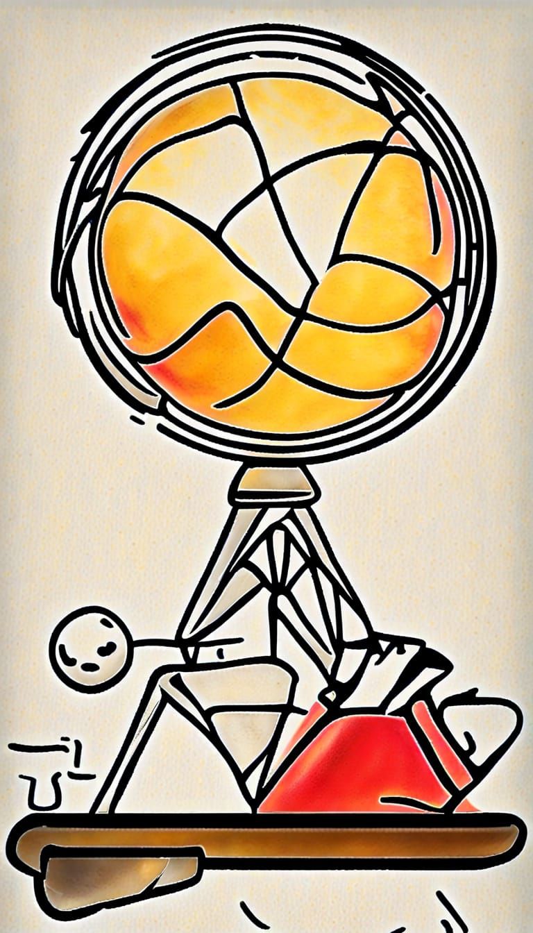 AI Ego Response: Conceptual Abstract Image