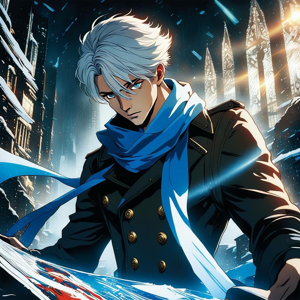 Anime Style Portrait of a Ukrainian Man