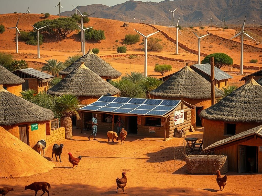 Rural African Village Embracing Renewable Energy