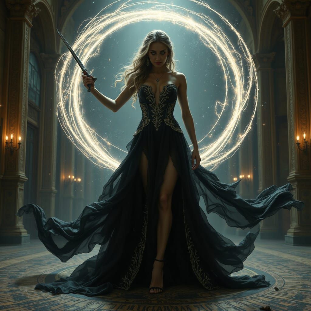 She brings freedom, with her blades of light