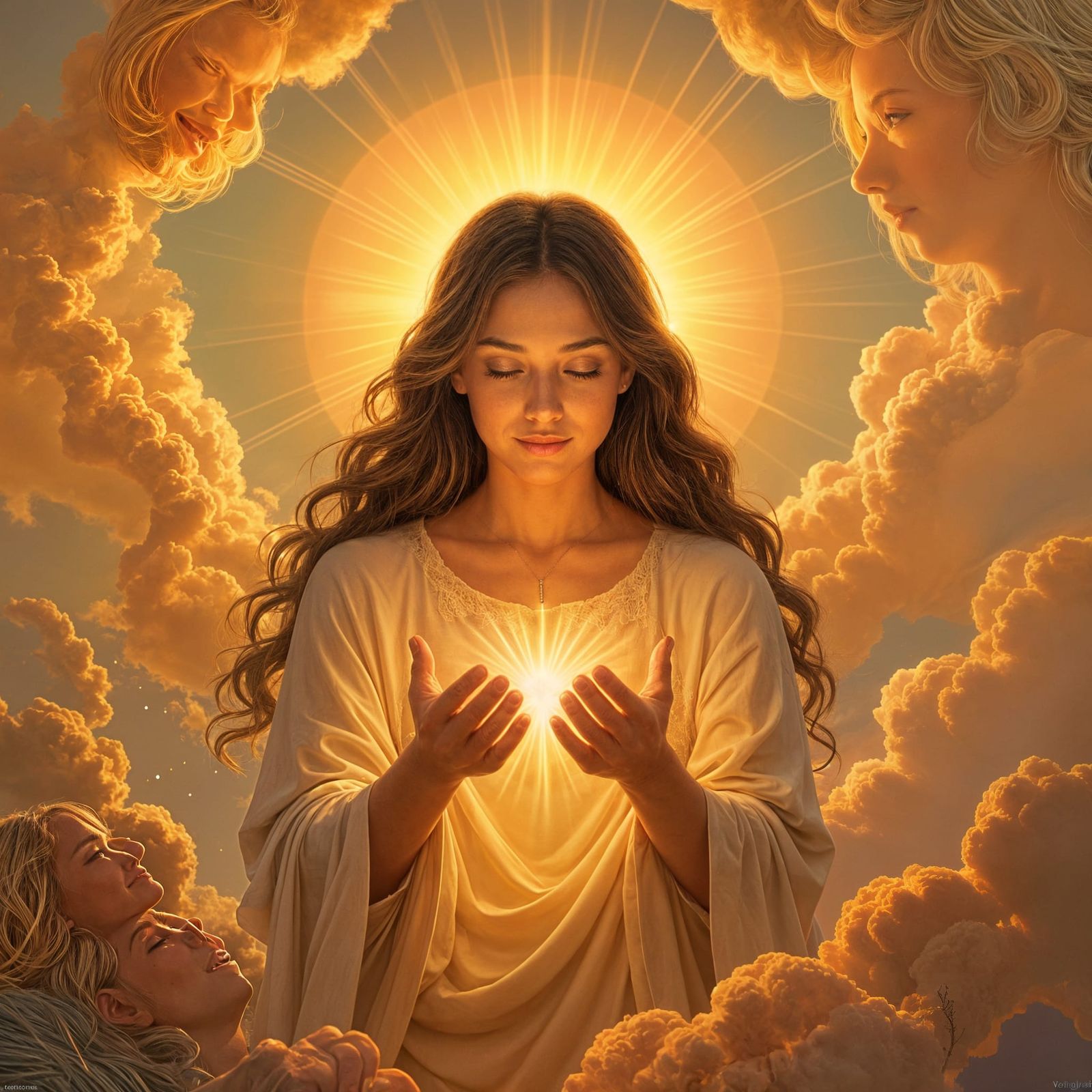 Universal Light: Divine Love in Cosmic Art