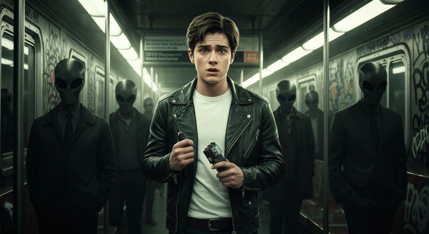 Ponyboy Curtis as MIB Operative on Gritty Subway